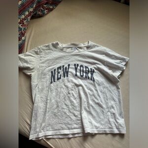 New york brandy melville cropped t shirt